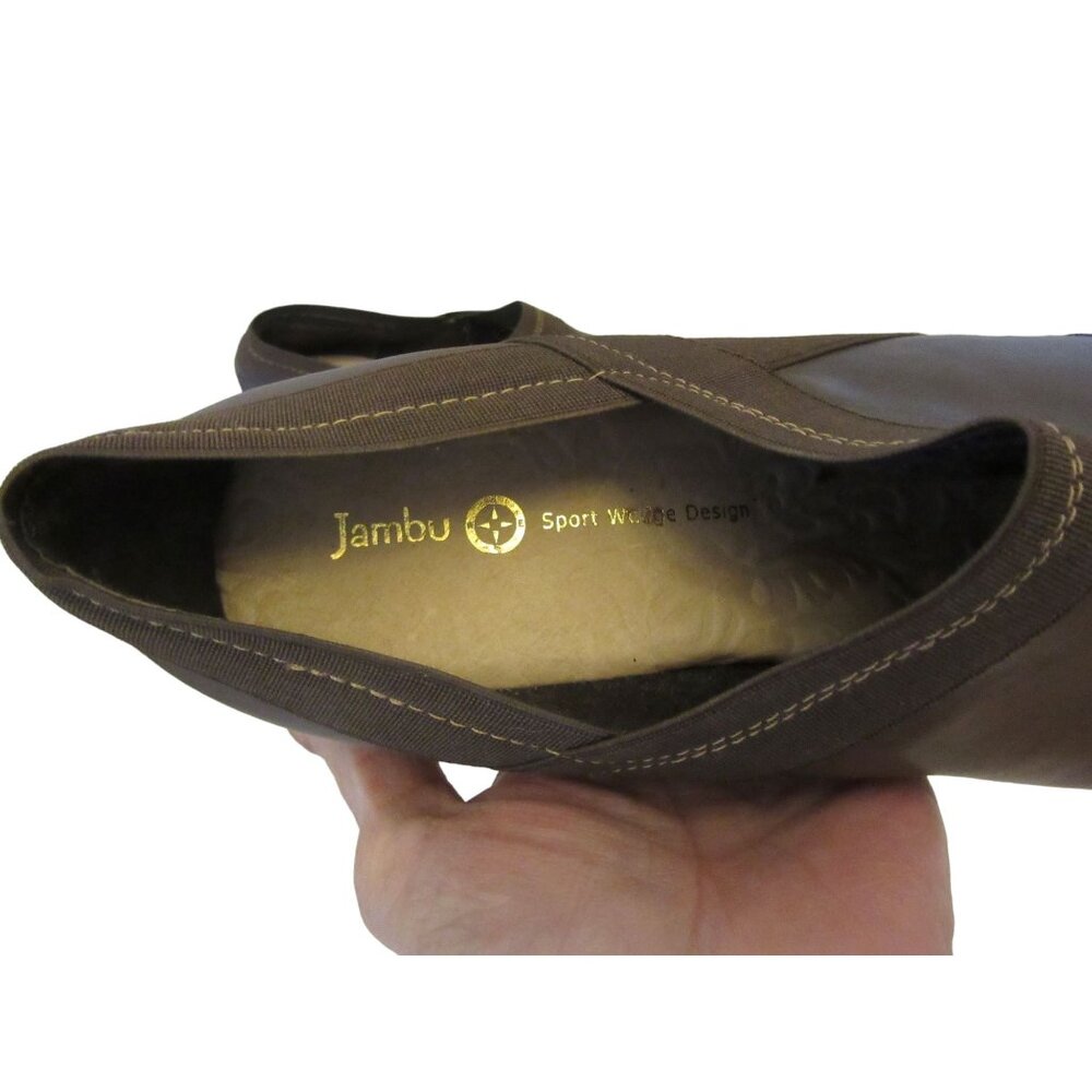 Great Pair of Jambu Sport Wedge Cali Brown Bootie Leather Shoes Sz 9M - Picture 6 of 11